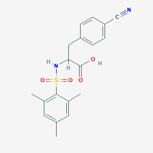 3-(4-Cyanophenyl)-2-[(mesitylsulfonyl)amino]propanoic acid