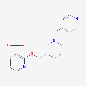 2-[[1-(Pyridin-4-ylmethyl)piperidin-3-yl]methoxy]-3-(trifluoromethyl)pyridine
