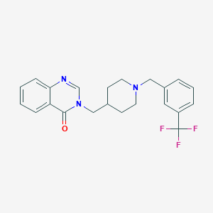 3-[[1-[[3-(Trifluoromethyl)phenyl]methyl]piperidin-4-yl]methyl]quinazolin-4-one