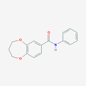 N-phenyl-3,4-dihydro-2H-1,5-benzodioxepine-7-carboxamide