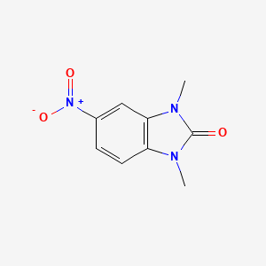 molecular formula C9H9N3O3 B2702348 1,3-dimethyl-5-nitro-1H-benzo[d]imidazol-2(3H)-one CAS No. 43027-50-5