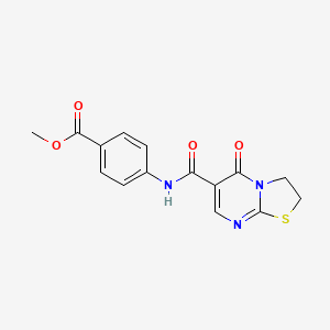 methyl 4-(5-oxo-3,5-dihydro-2H-thiazolo[3,2-a]pyrimidine-6-carboxamido)benzoate