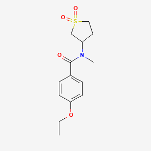 molecular formula C14H19NO4S B2702366 N-(1,1-dioxothiolan-3-yl)-4-ethoxy-N-methylbenzamide CAS No. 694515-25-8