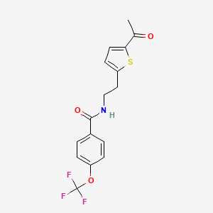 N-(2-(5-acetylthiophen-2-yl)ethyl)-4-(trifluoromethoxy)benzamide