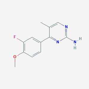 4-(3-Fluoro-4-methoxyphenyl)-5-methylpyrimidin-2-amine