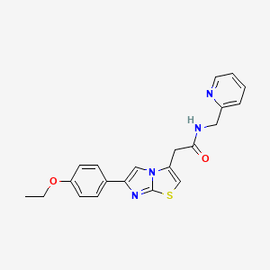 2-(6-(4-ethoxyphenyl)imidazo[2,1-b]thiazol-3-yl)-N-(pyridin-2-ylmethyl)acetamide