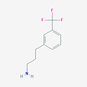molecular formula C10H12F3N B027024 3-[3-(Trifluoromethyl)phenyl]propan-1-amine CAS No. 104774-87-0