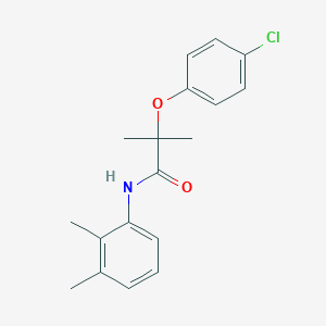 molecular formula C18H20ClNO2 B270240 2-(4-chlorophenoxy)-N-(2,3-dimethylphenyl)-2-methylpropanamide 