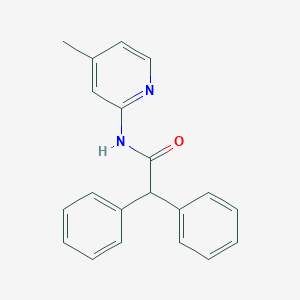 molecular formula C20H18N2O B270241 N-(4-methylpyridin-2-yl)-2,2-diphenylacetamide 