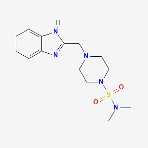 4-((1H-benzo[d]imidazol-2-yl)methyl)-N,N-dimethylpiperazine-1-sulfonamide
