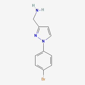 [1-(4-bromophenyl)-1H-pyrazol-3-yl]methanamine