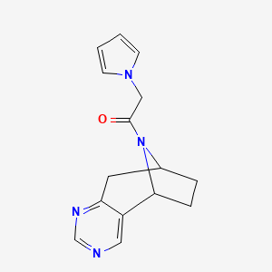 2-(1H-pyrrol-1-yl)-1-((5R,8S)-6,7,8,9-tetrahydro-5H-5,8-epiminocyclohepta[d]pyrimidin-10-yl)ethanone