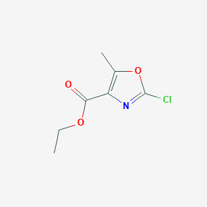 molecular formula C7H8ClNO3 B2702430 乙酸2-氯-5-甲氧基噁唑-4-羧酸乙酯 CAS No. 1144520-57-9