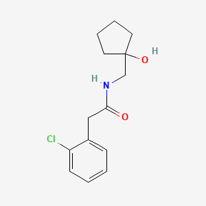 2-(2-chlorophenyl)-N-((1-hydroxycyclopentyl)methyl)acetamide