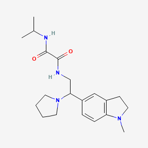 N1-isopropyl-N2-(2-(1-methylindolin-5-yl)-2-(pyrrolidin-1-yl)ethyl)oxalamide