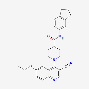 N-(2-phenylethyl)-1-[4-(propionylamino)benzoyl]piperidine-4-carboxamide