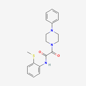 molecular formula C19H21N3O2S B2702446 N-(2-(methylthio)phenyl)-2-oxo-2-(4-phenylpiperazin-1-yl)acetamide CAS No. 941938-90-5