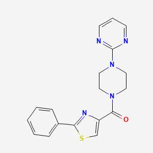 (2-Phenylthiazol-4-yl)(4-(pyrimidin-2-yl)piperazin-1-yl)methanone