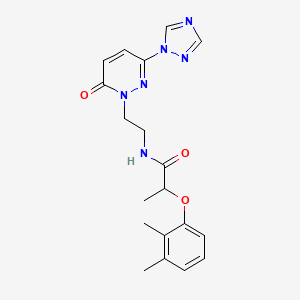 2-(2,3-dimethylphenoxy)-N-(2-(6-oxo-3-(1H-1,2,4-triazol-1-yl)pyridazin-1(6H)-yl)ethyl)propanamide