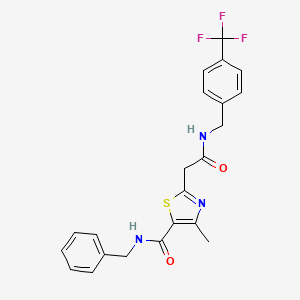 N~5~-benzyl-4-methyl-2-(2-oxo-2-{[4-(trifluoromethyl)benzyl]amino}ethyl)-1,3-thiazole-5-carboxamide