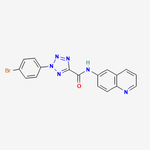 2-(4-bromophenyl)-N-(quinolin-6-yl)-2H-tetrazole-5-carboxamide
