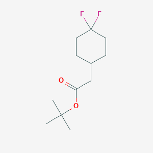 molecular formula C12H20F2O2 B2702521 叔丁基 2-(4,4-二氟环己基)乙酸酯 CAS No. 1584139-36-5