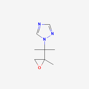 molecular formula C8H13N3O B2702549 1-[2-(2-Methyloxiran-2-yl)propan-2-yl]-1,2,4-triazole CAS No. 2248405-00-5