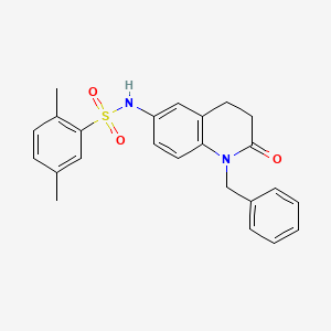 molecular formula C24H24N2O3S B2702558 N-(1-benzyl-2-oxo-1,2,3,4-tetrahydroquinolin-6-yl)-2,5-dimethylbenzenesulfonamide CAS No. 951506-09-5