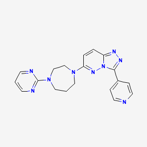 1-[3-(Pyridin-4-yl)-[1,2,4]triazolo[4,3-b]pyridazin-6-yl]-4-(pyrimidin-2-yl)-1,4-diazepane