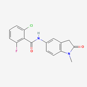 2-chloro-6-fluoro-N-(1-methyl-2-oxoindolin-5-yl)benzamide