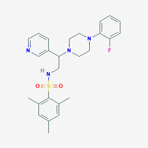 molecular formula C26H31FN4O2S B2702585 N-(4-氯苯基)-2-[(1-乙基[1,2,4]三唑[4,3-a]喹嗪-4-基)硫]乙酰胺 CAS No. 863586-86-1