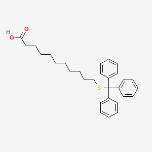molecular formula C30H36O2S B2702612 11-(Tritylthio)undecanoic acid CAS No. 202462-83-7