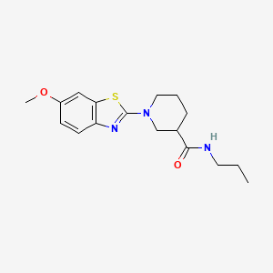 1-(6-methoxybenzo[d]thiazol-2-yl)-N-propylpiperidine-3-carboxamide