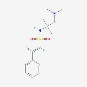molecular formula C14H22N2O2S B2702625 (E)-N-[1-(Dimethylamino)-2-methylpropan-2-yl]-2-phenylethenesulfonamide CAS No. 2094962-77-1