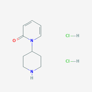 molecular formula C10H16Cl2N2O B2702628 1-哌啶-4-基吡啶-2-酮；二盐酸盐 CAS No. 2361645-66-9