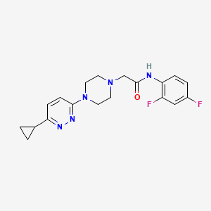 2-(4-(6-cyclopropylpyridazin-3-yl)piperazin-1-yl)-N-(2,4-difluorophenyl)acetamide