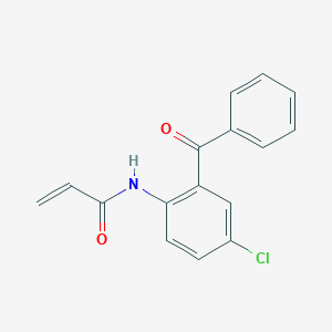 N-(2-benzoyl-4-chlorophenyl)prop-2-enamide