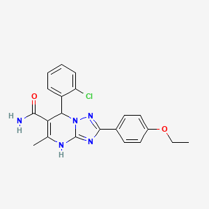 7-(2-Chlorophenyl)-2-(4-ethoxyphenyl)-5-methyl-4,7-dihydro-[1,2,4]triazolo[1,5-a]pyrimidine-6-carboxamide