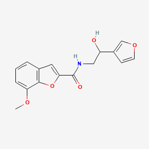 N-(2-(furan-3-yl)-2-hydroxyethyl)-7-methoxybenzofuran-2-carboxamide