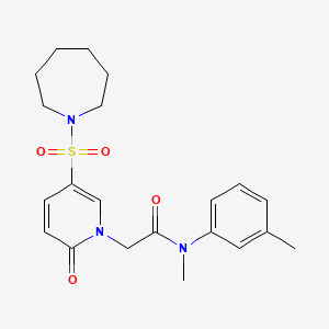 2-[5-(azepan-1-ylsulfonyl)-2-oxopyridin-1(2H)-yl]-N-methyl-N-(3-methylphenyl)acetamide