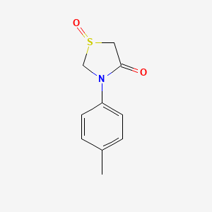 molecular formula C10H11NO2S B2702664 3-(4-甲基苯基)-1-氧代-1,3-噻唑烷-4-酮 CAS No. 338753-24-5