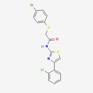 2-[(4-bromophenyl)sulfanyl]-N-[4-(2-chlorophenyl)-1,3-thiazol-2-yl]acetamide