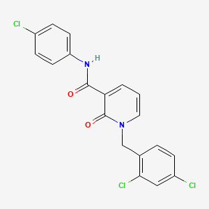 molecular formula C19H13Cl3N2O2 B2702667 N-(4-chlorophenyl)-1-(2,4-dichlorobenzyl)-2-oxo-1,2-dihydro-3-pyridinecarboxamide CAS No. 338977-59-6