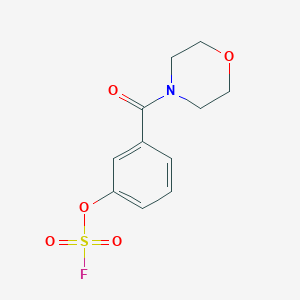 molecular formula C11H12FNO5S B2702668 4-(3-Fluorosulfonyloxybenzoyl)morpholine CAS No. 2411291-44-4