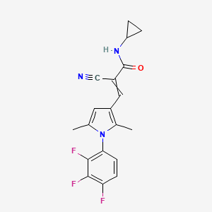 2-cyano-N-cyclopropyl-3-[2,5-dimethyl-1-(2,3,4-trifluorophenyl)-1H-pyrrol-3-yl]prop-2-enamide