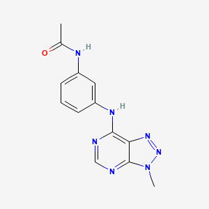 N-[3-[(3-methyltriazolo[4,5-d]pyrimidin-7-yl)amino]phenyl]acetamide