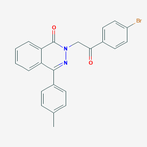 molecular formula C23H17BrN2O2 B270270 2-[2-(4-bromophenyl)-2-oxoethyl]-4-(4-methylphenyl)-1(2H)-phthalazinone 
