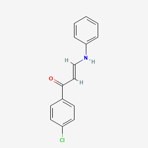 (E)-3-anilino-1-(4-chlorophenyl)prop-2-en-1-one