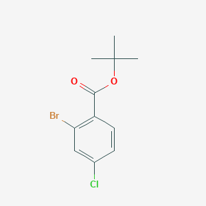 molecular formula C11H12BrClO2 B2702709 tert-Butyl 2-bromo-4-chlorobenzoate CAS No. 1873791-28-6