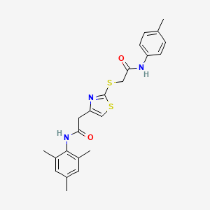 N-mesityl-2-(2-((2-oxo-2-(p-tolylamino)ethyl)thio)thiazol-4-yl)acetamide